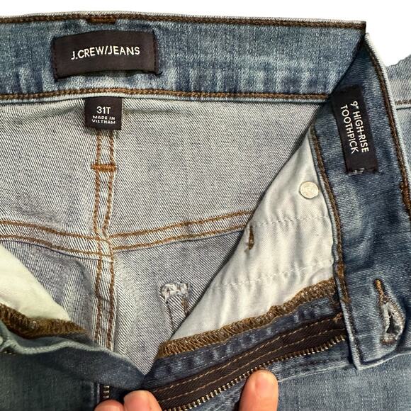J.Crew Jeans 9" Highrise Toothpick Jeans 31T - Picture 6 of 13